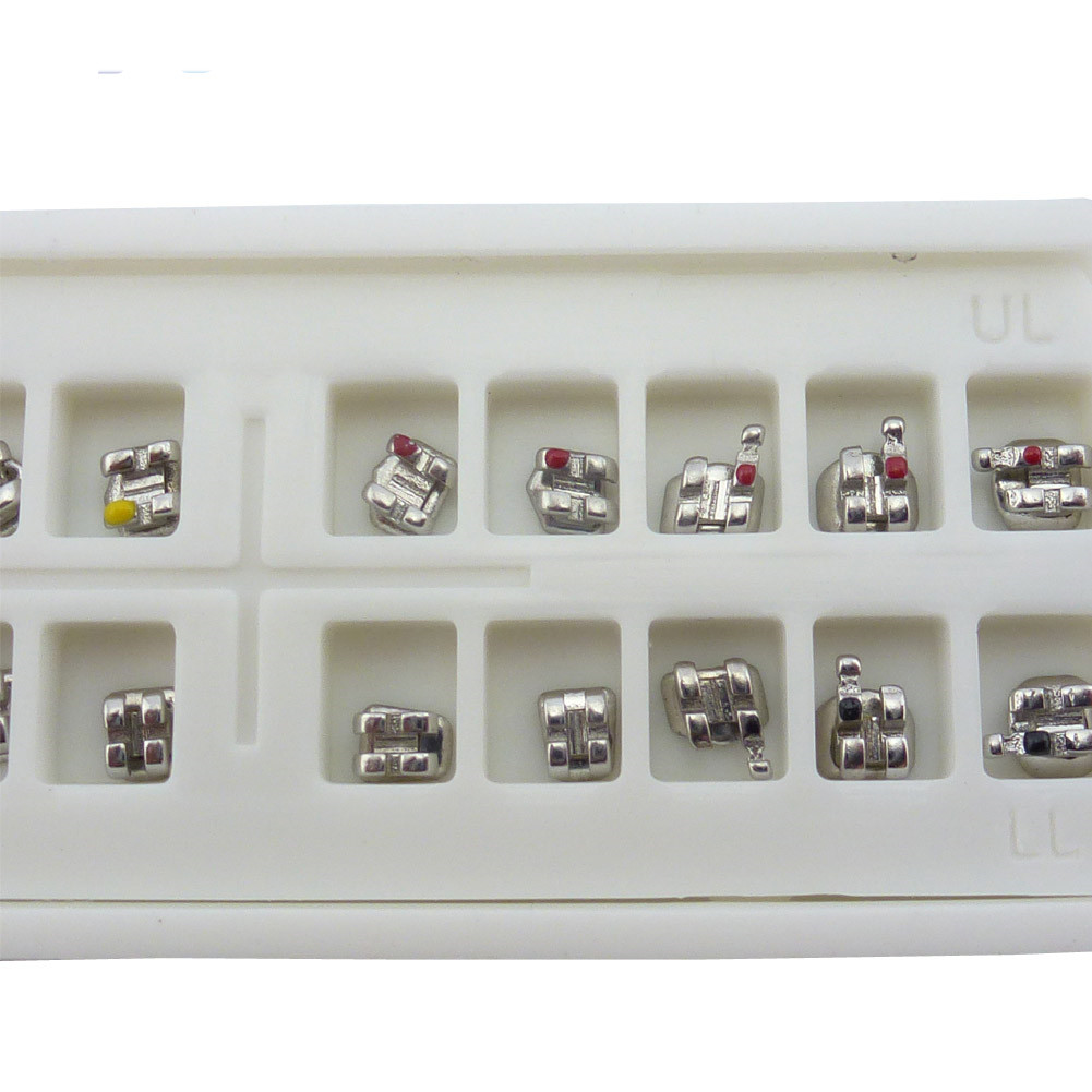 5Pks Dental Orthodontic Braces Metal MINI Brackets MBT/ROTH 022 3/345 Hooks