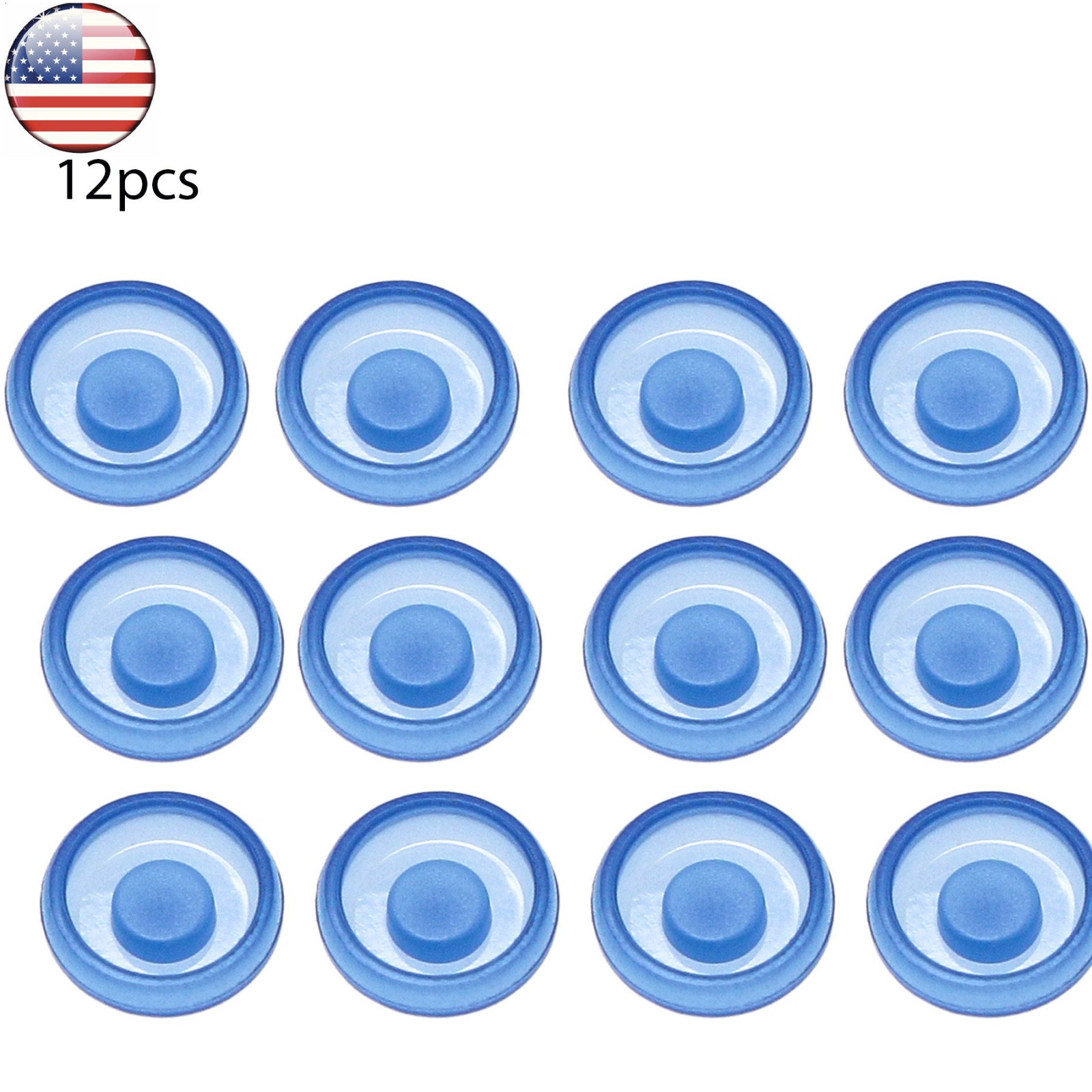 US 1.2lbs Strong Retentive Overdenture Male Caps Blue Xtra-Soft Retentive Cap
