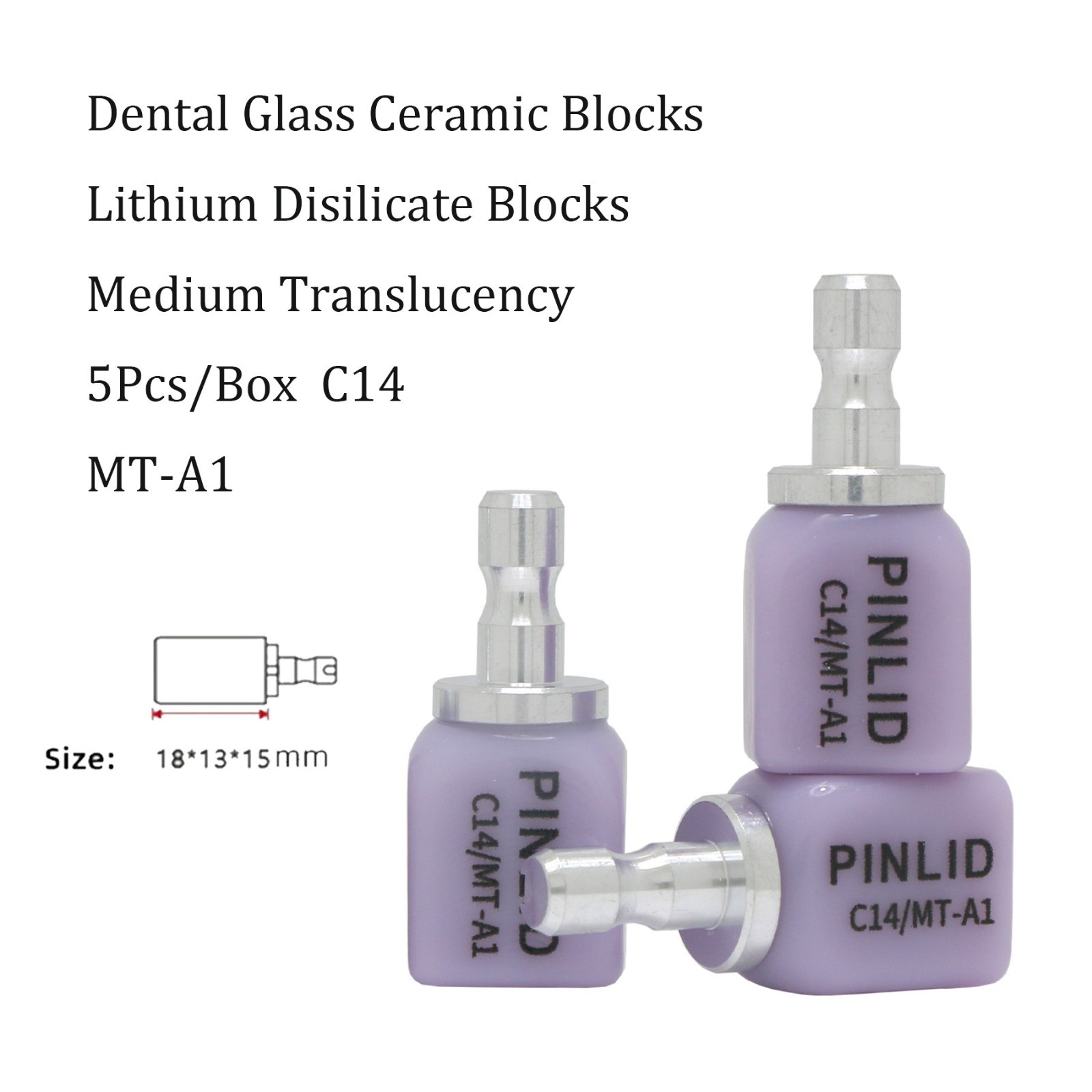 US C14 Dental CAD/CAM Emax CEREC Inlab Blocks Lithium Disilicate Blocks LT MT HT