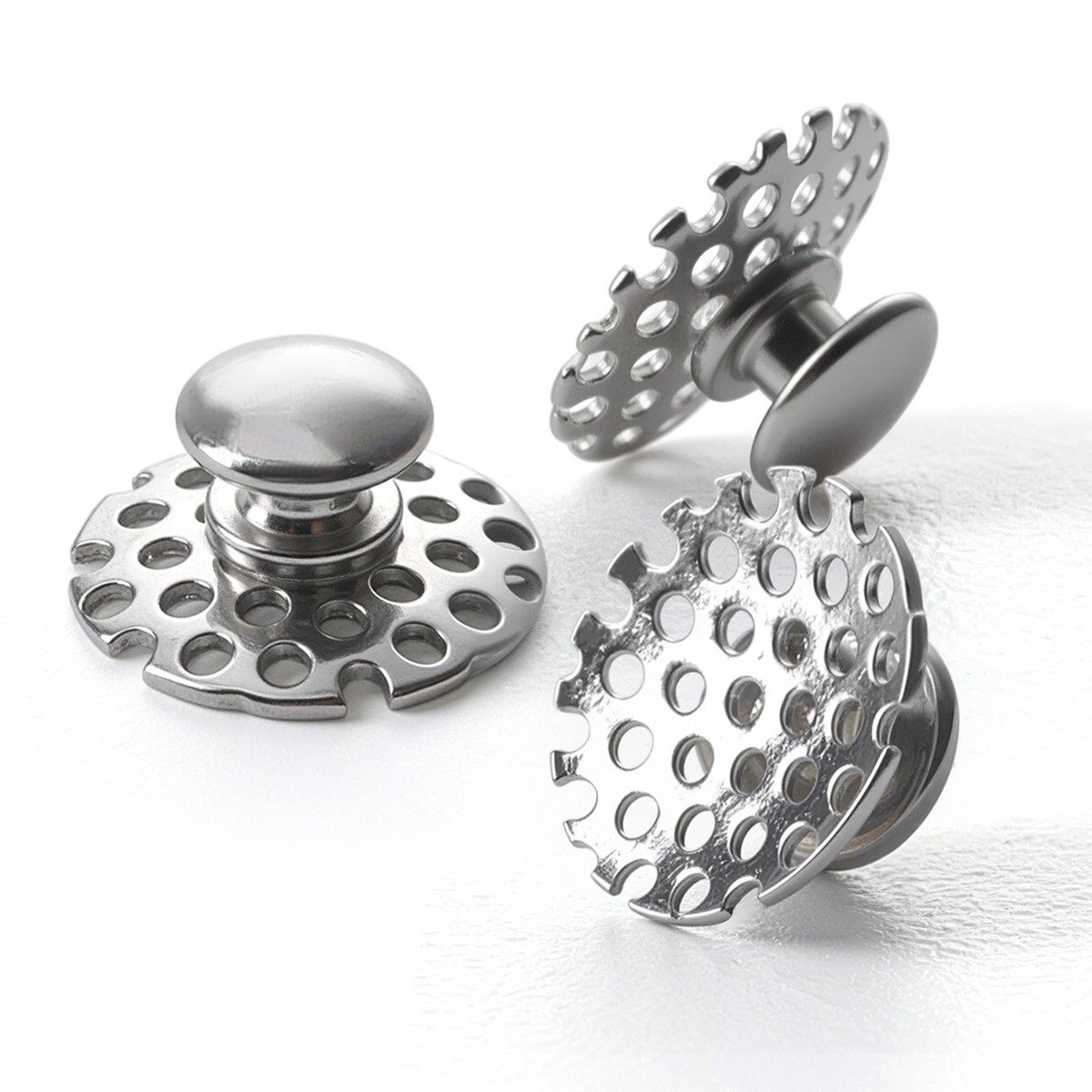 50PCS Dental Orthodontic Perforated Bondable Lingual Buttons With Hole Adhesive