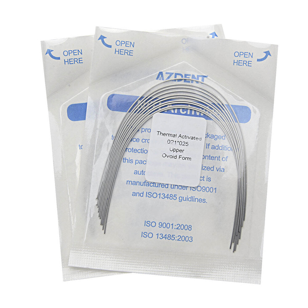 AZDENT Dental Orthodontic Heat Thermal Activated Niti Rectangular Arch Wires