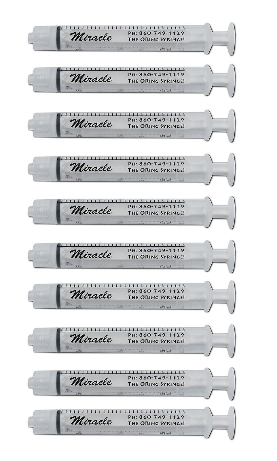 Miracle Oring Syringe- 3 ml Luer Lock Syringe- Package Contains 10 Individual…