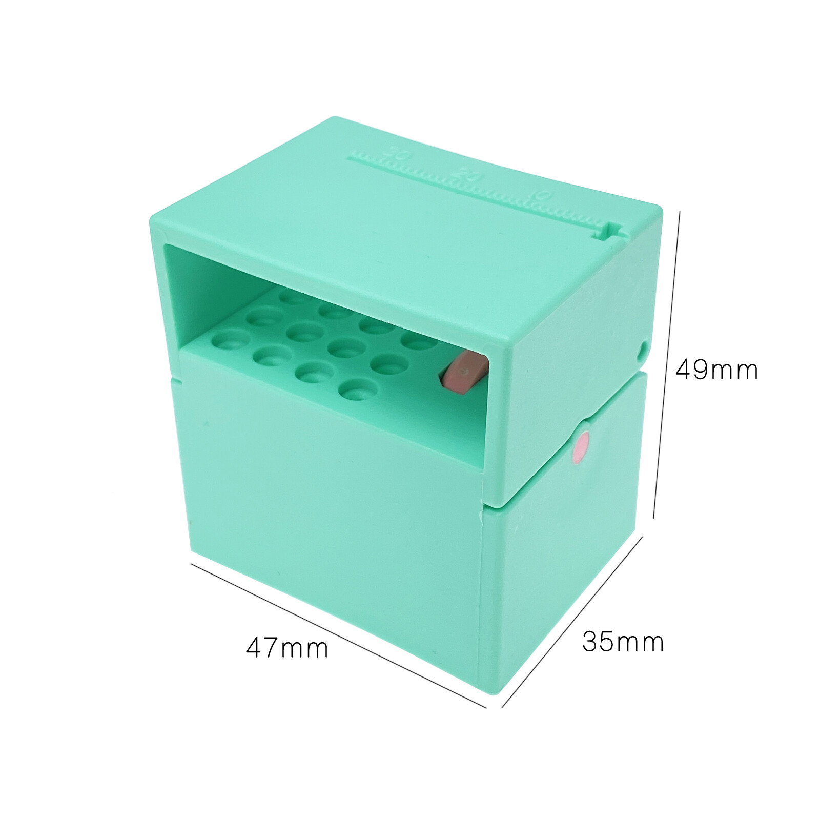 Dental 6/10/20 Holes Endo Files Holder With Memory Autoclavable Box Endodontic