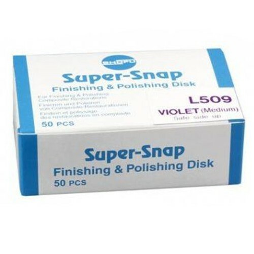 *50-Pieces* Shofu Super-Snap Finishing & Polishing Disk Medium Violet L509