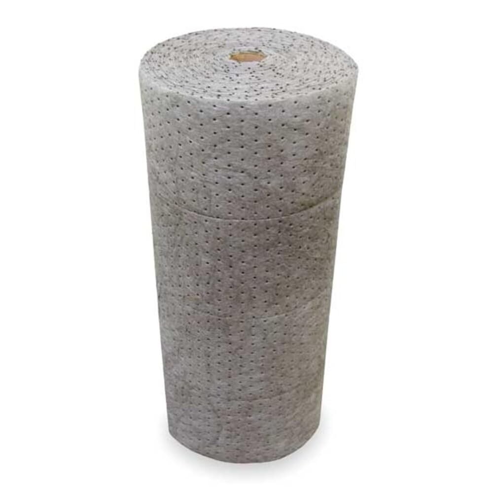 Sorbent Roll, 36 gal, 30 in x 150 ft, Universal, Gray, Polypropylene L91002-1…