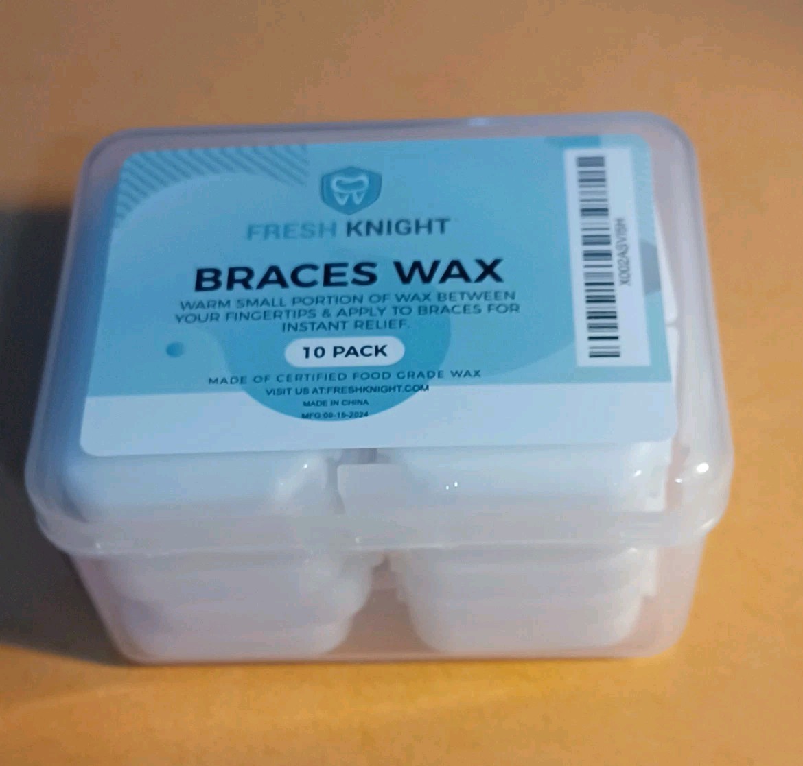 Braces Wax White 10 Pack. Dental Wax for Braces & Aligners, Unscented