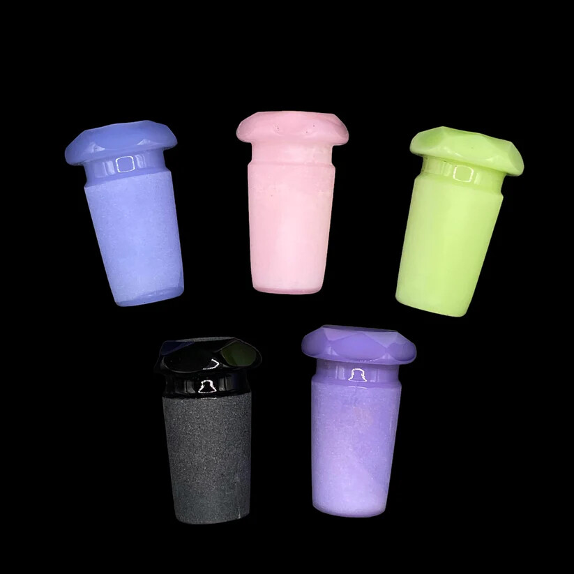 14mm Male to 10mm Female Faceted Color Glass Adapter Reducer