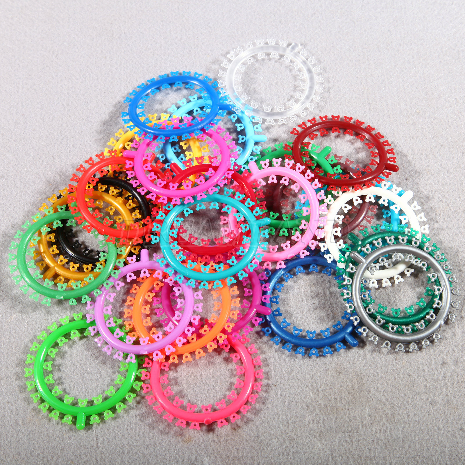 1000 Pcs New Orthodontic Elastic Rubber Multi-Colored Mickey Design Ligature Tie