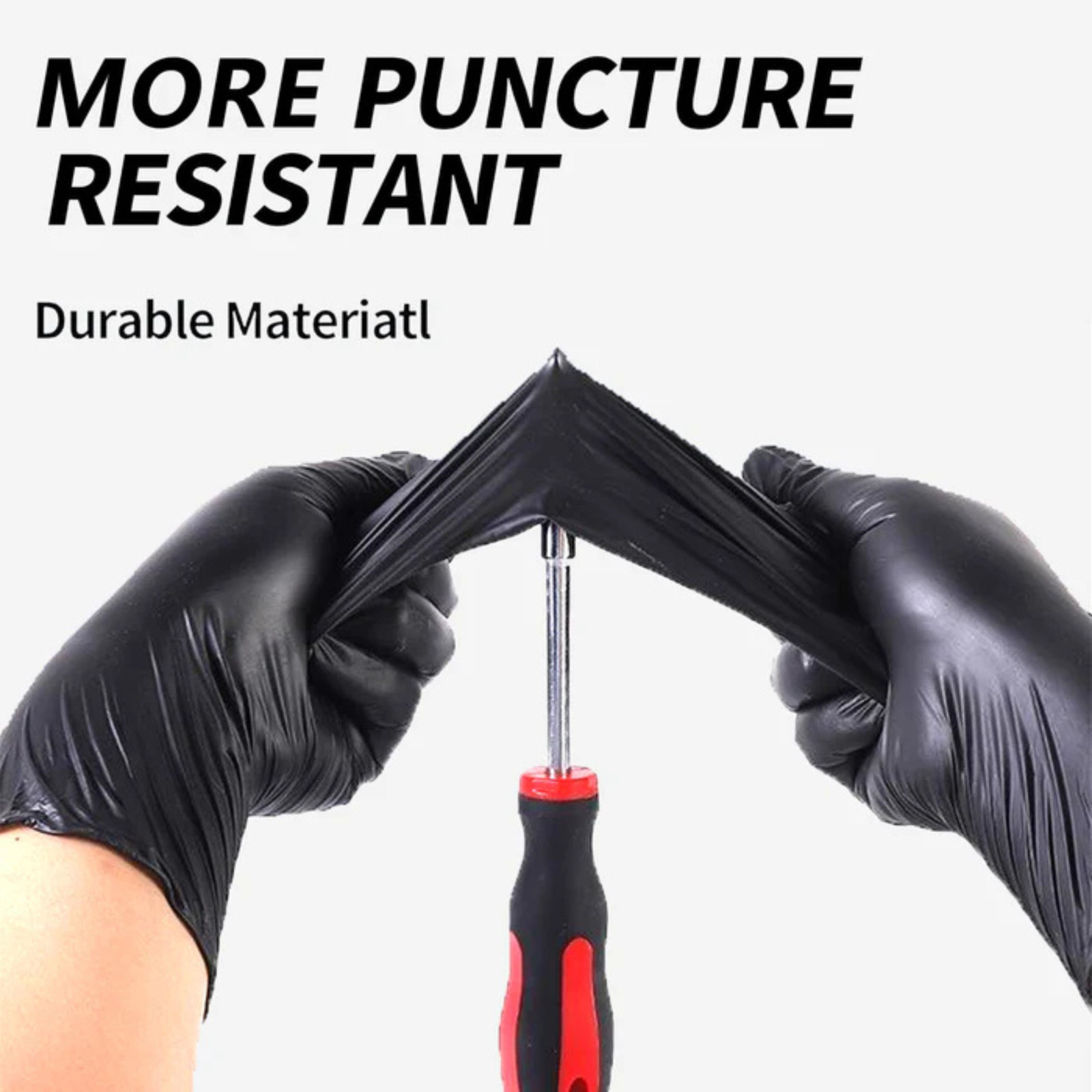 Black Nitrile Disposable Exam Gloves Textured, Powder Free, Latex Free All Sizes