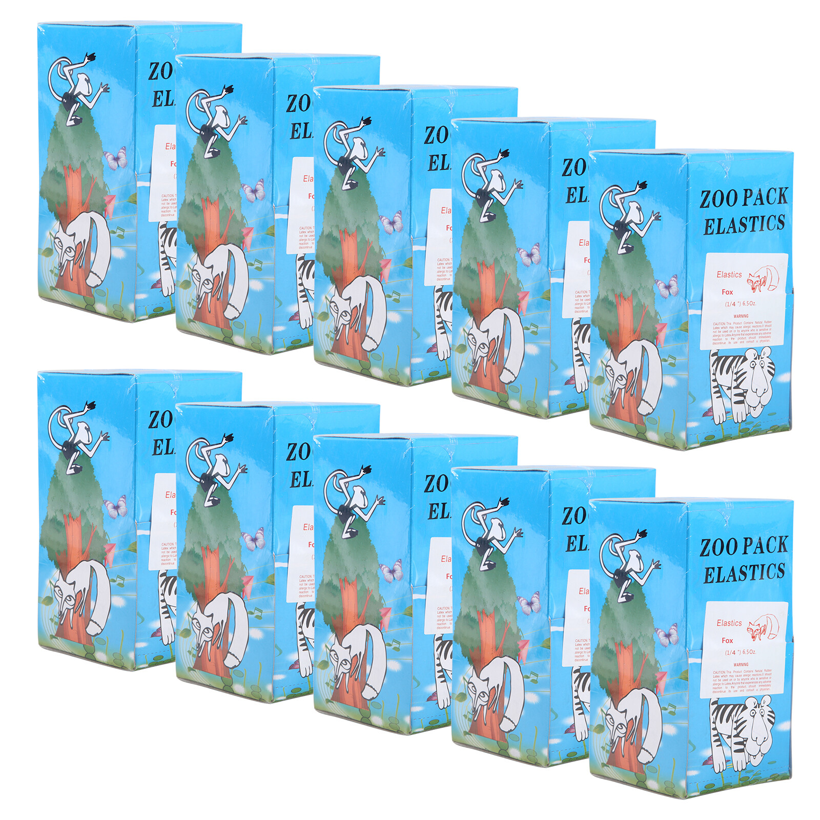 1000pcs Dental Orthodontic Elastics Fox Bands Rabbit Force 6.5 OZ,1/4″ 10 bags