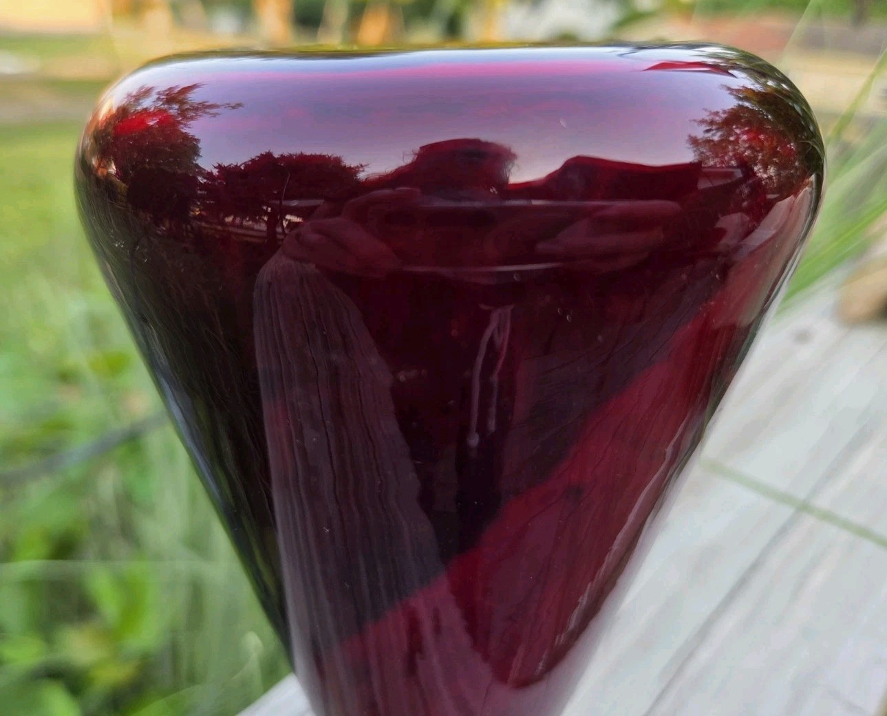 VINTAGE GLASS CHEMIST VASE AESTHETIC Pyrex Ruby Red 500 ml Beaker Flask FLOWER A