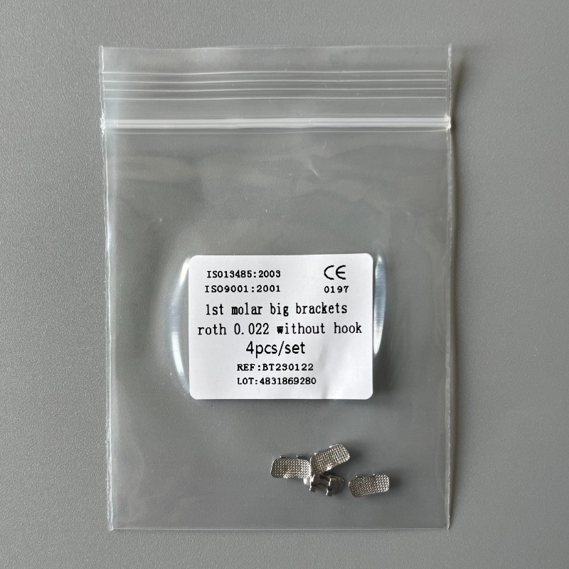 20Sets Dental Orthodontic 1st Molar Wide Big Brackets Roth 022 Without hooks