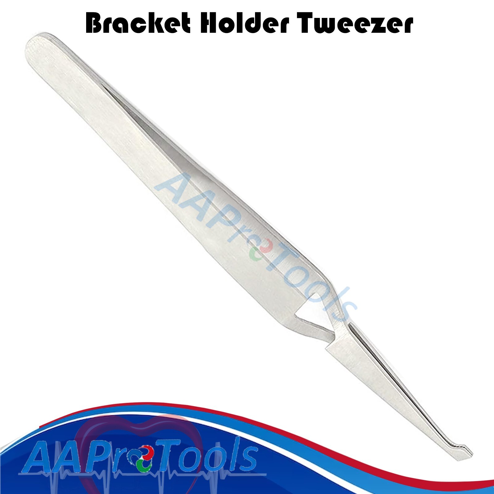 AAPRO 100 PC Dental Direct Bond Bracket Holder Fine Tip Orthodontic Tweezers