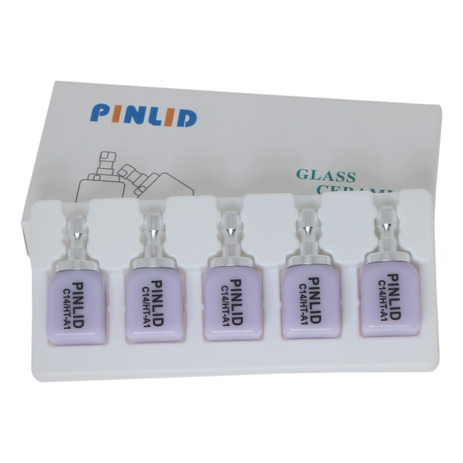 C14 Exam Lithium Disilicate Blocks CAD/CAM Dental Lab CEREC Compatible 5Pcs/Box