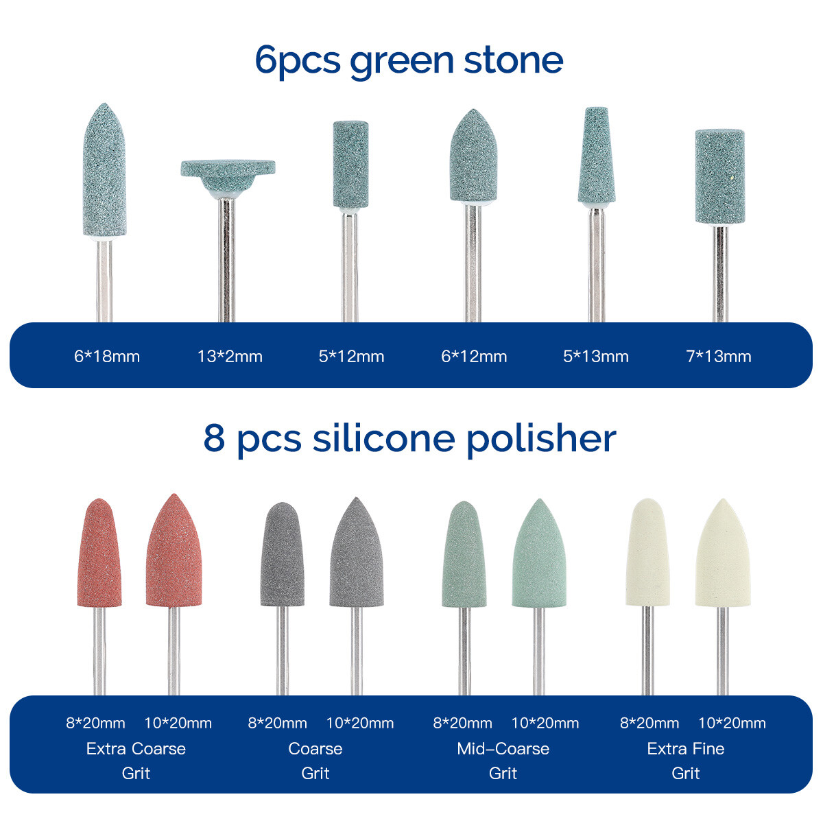 Dental Polishing Kit cepillo de pulido diamante HP pulidor Stone Silicon Wheel