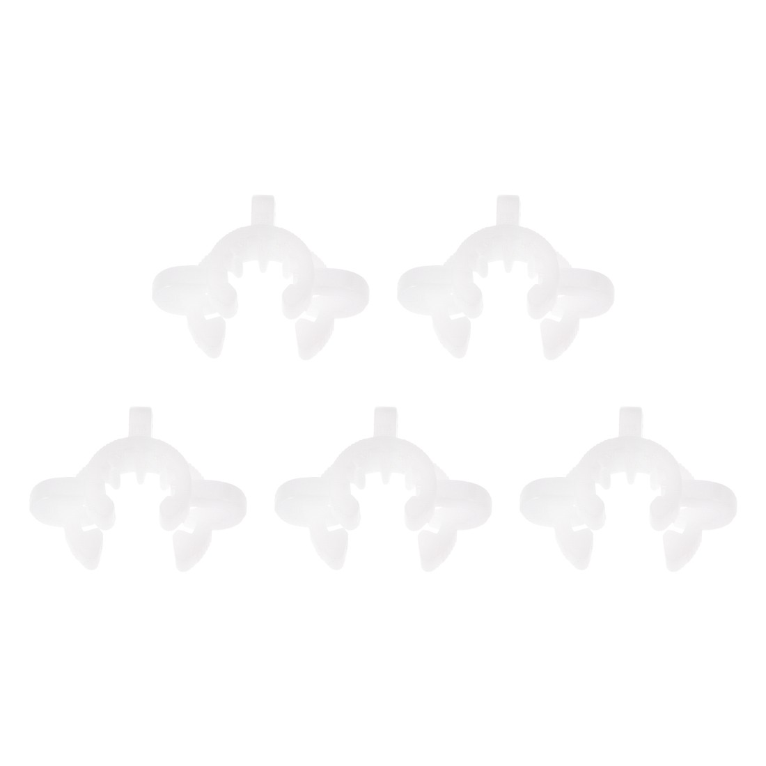 5Pcs Lab Joint Clip Plastic Clamp for 10/18 or 10/30 Glass Taper Joints White