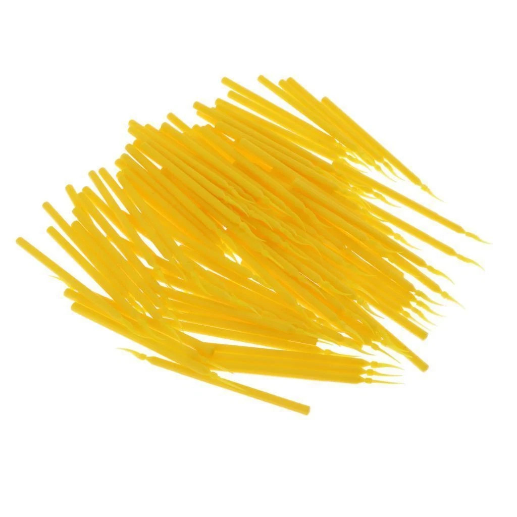 Dental Lab Integrated Interdental Plastic Wedges With Long Handle Poly 3 Sizes