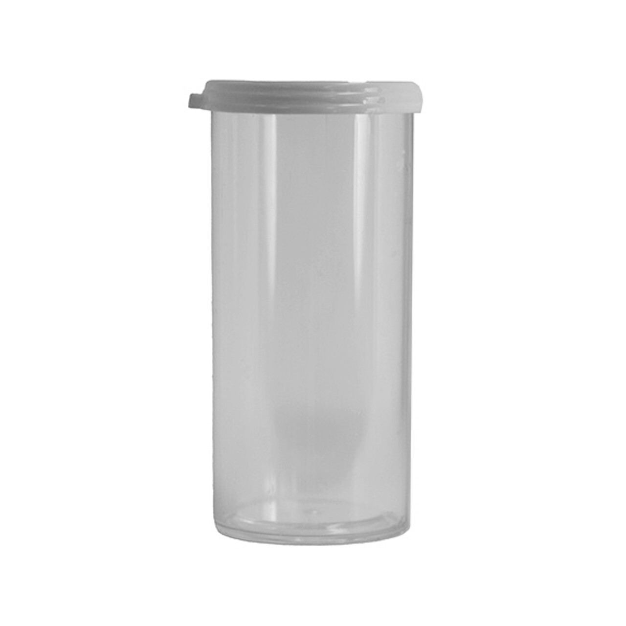 Clear Polystyrene Plastic 1.5oz Vials with Snap Caps
