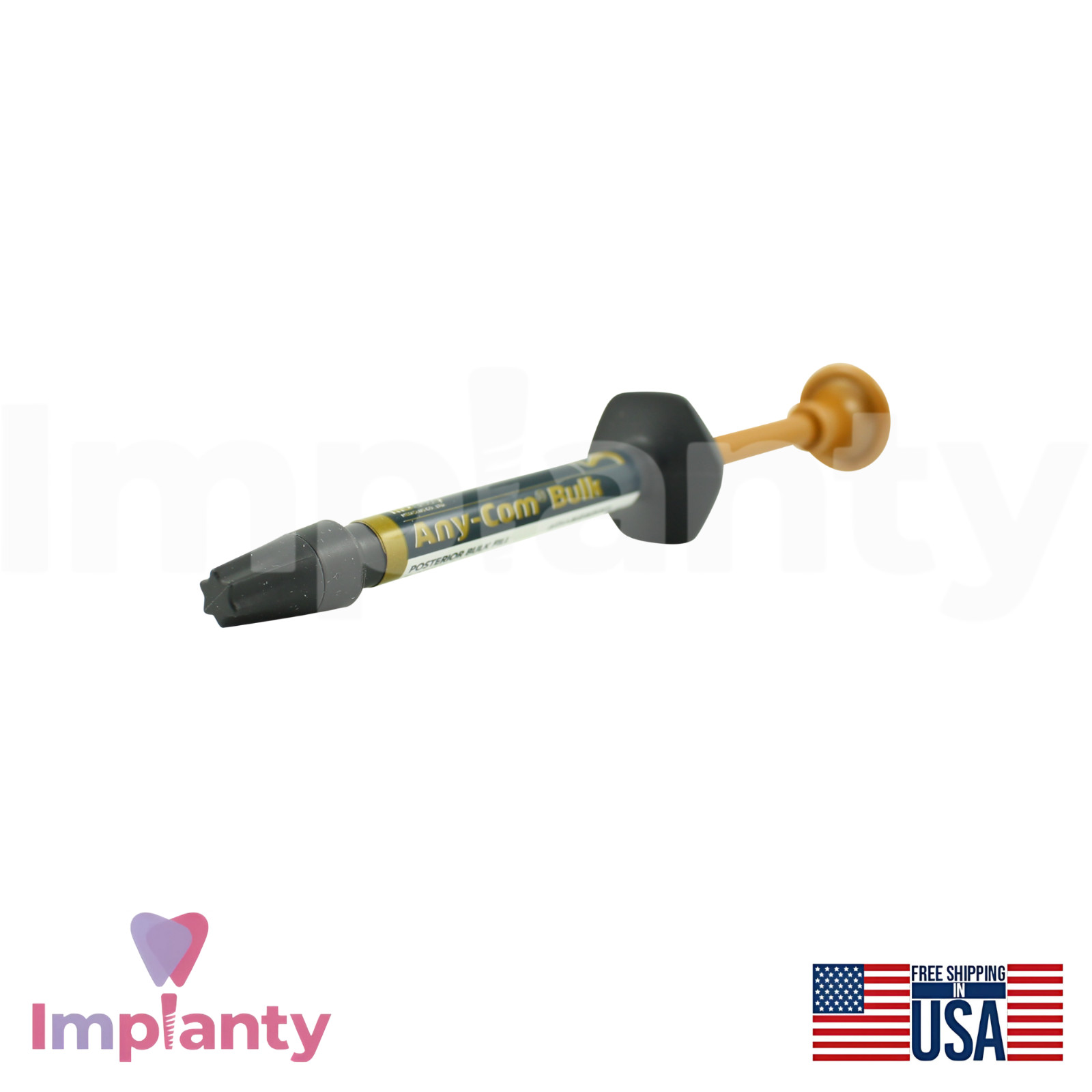Any-Com® Bulk Fill Flowable Resln Tube 2g Dental Restoration Base And Liner A2