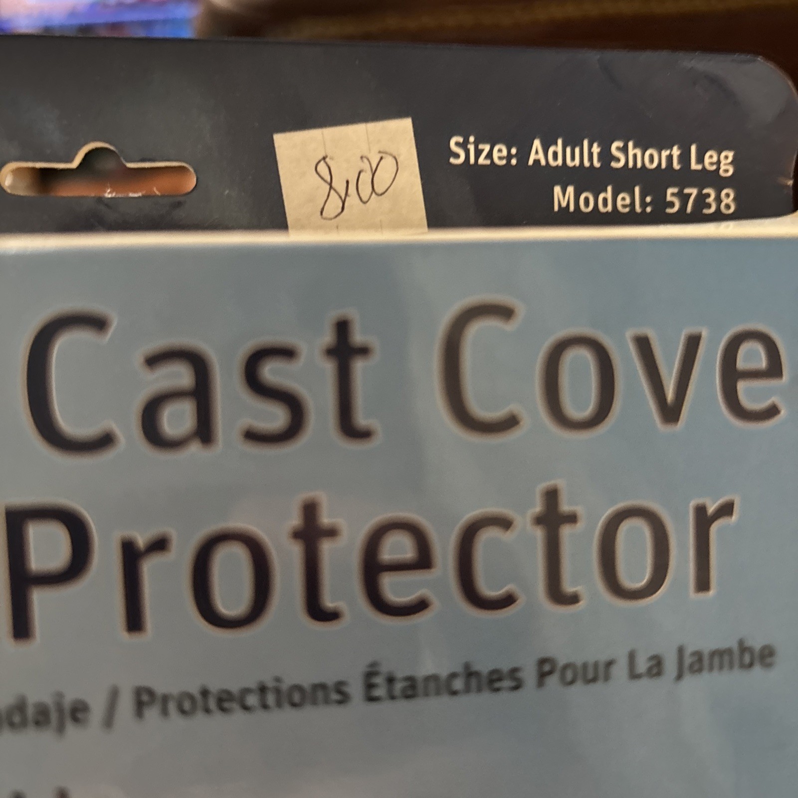 Water Proof Leg Cast Cover Or Bandage Protector For Shower – 1 Count , Clear
