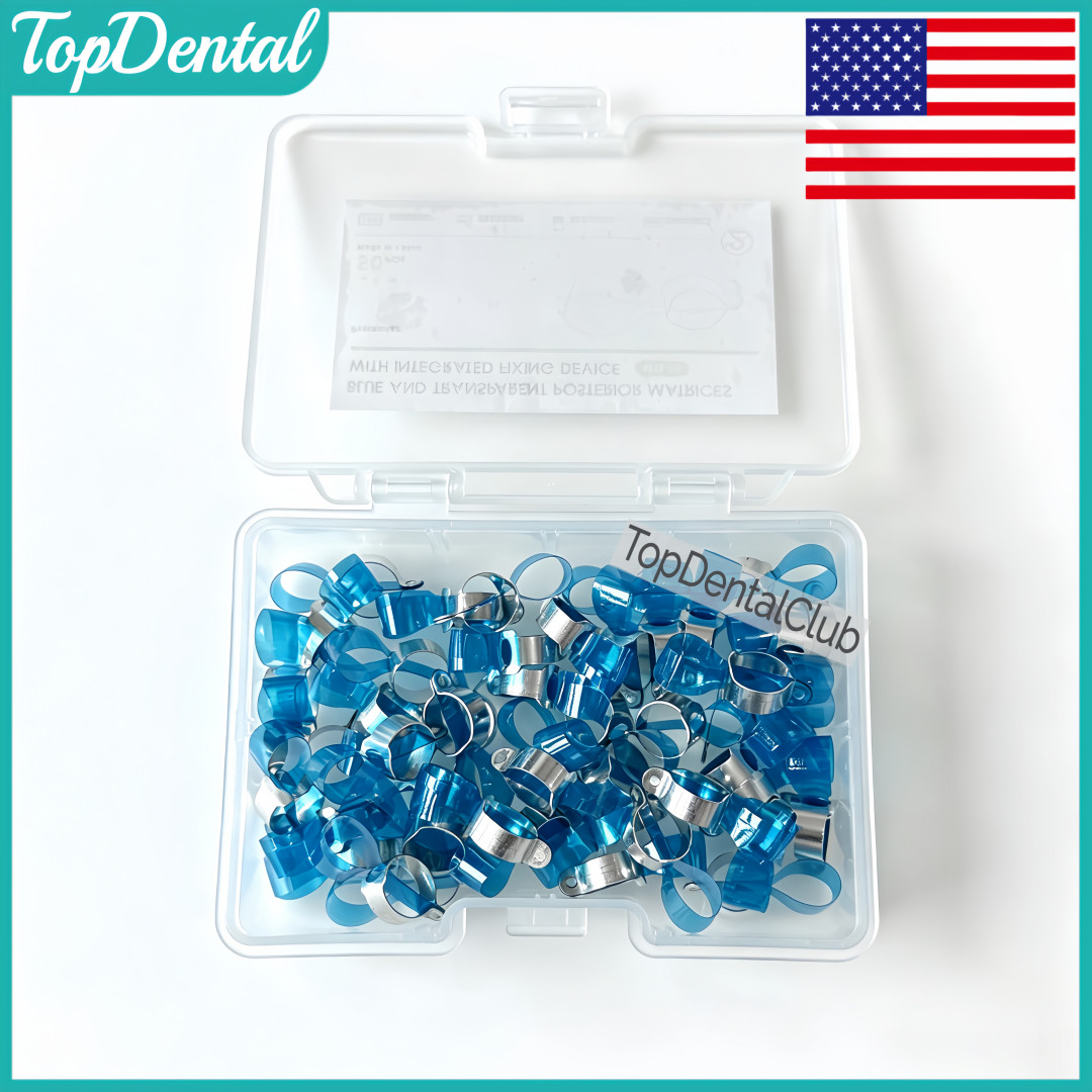 USA Dental Transparent Lucifix Posterior Matrices Blus Matrix Band Ring Fit Kerr
