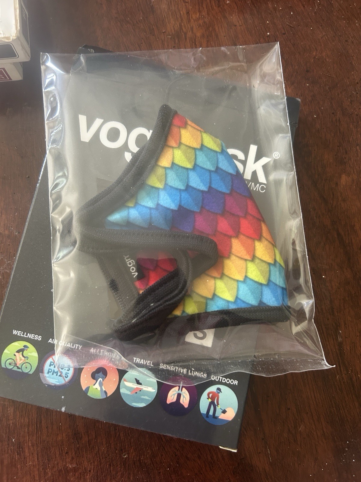 New Vogmask Small S Filtering Face Mask Reusable Mask Sealed Colorful Scales