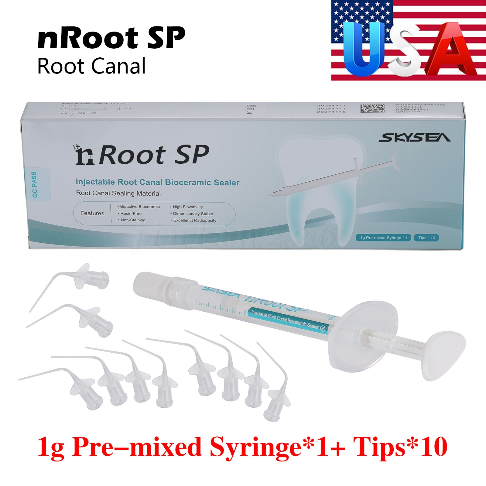 Dental Root canal bioceramic sealer/Repair Root Canal Endo Filling Cement SP 1/2