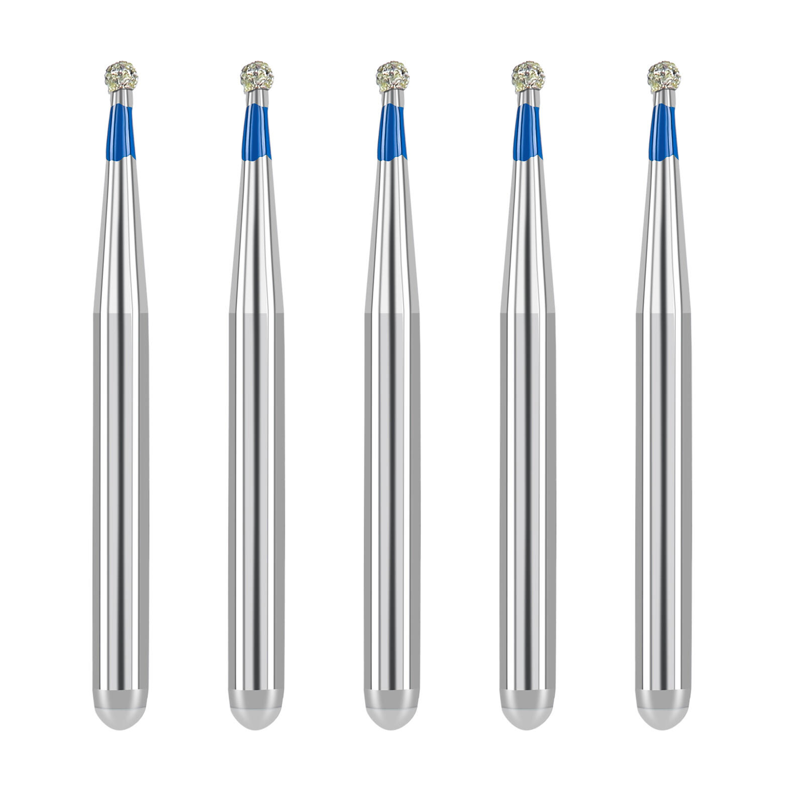 JMU Dental Diamond Burs Round FG Medium Grit/ Coarse Grit/ Super Coarse 5pc/pack