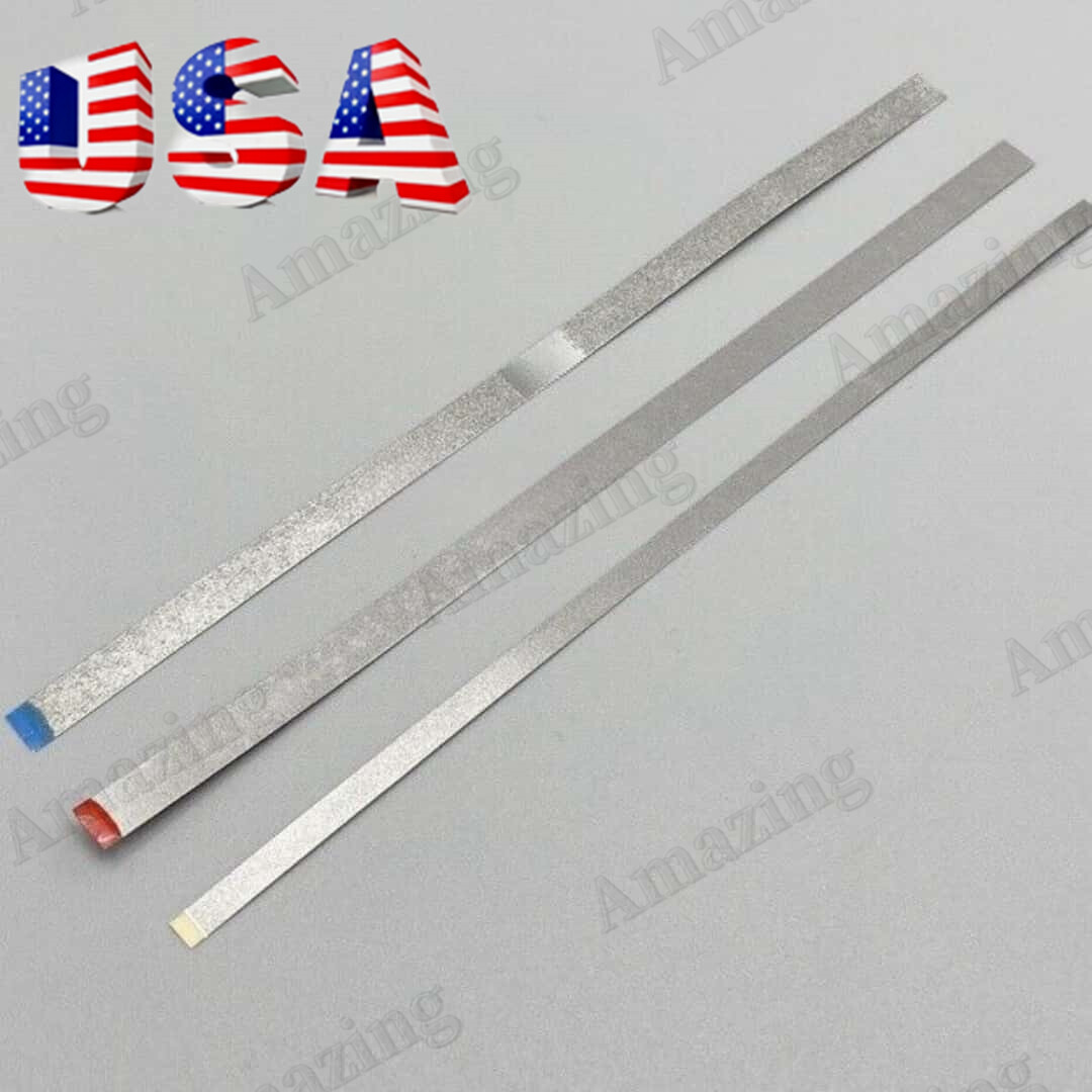 10Pc Dental Saw Diamond Polishing Finishing Strip Fine Orthodontic IPR None Hole