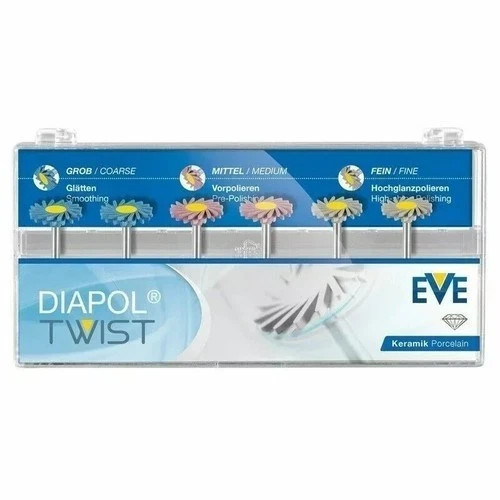 Ivoclar Eve Diapol Plus Twist RA 306 Dental Porcelain Polishing Diamond System