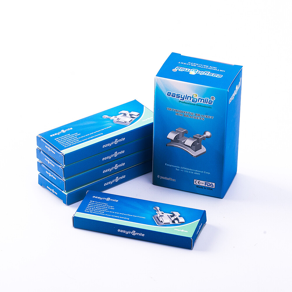10Packs Dental Orthodontic Brackets Metal Mini Braces MBT/ROTH 022 3/345 W/Hooks