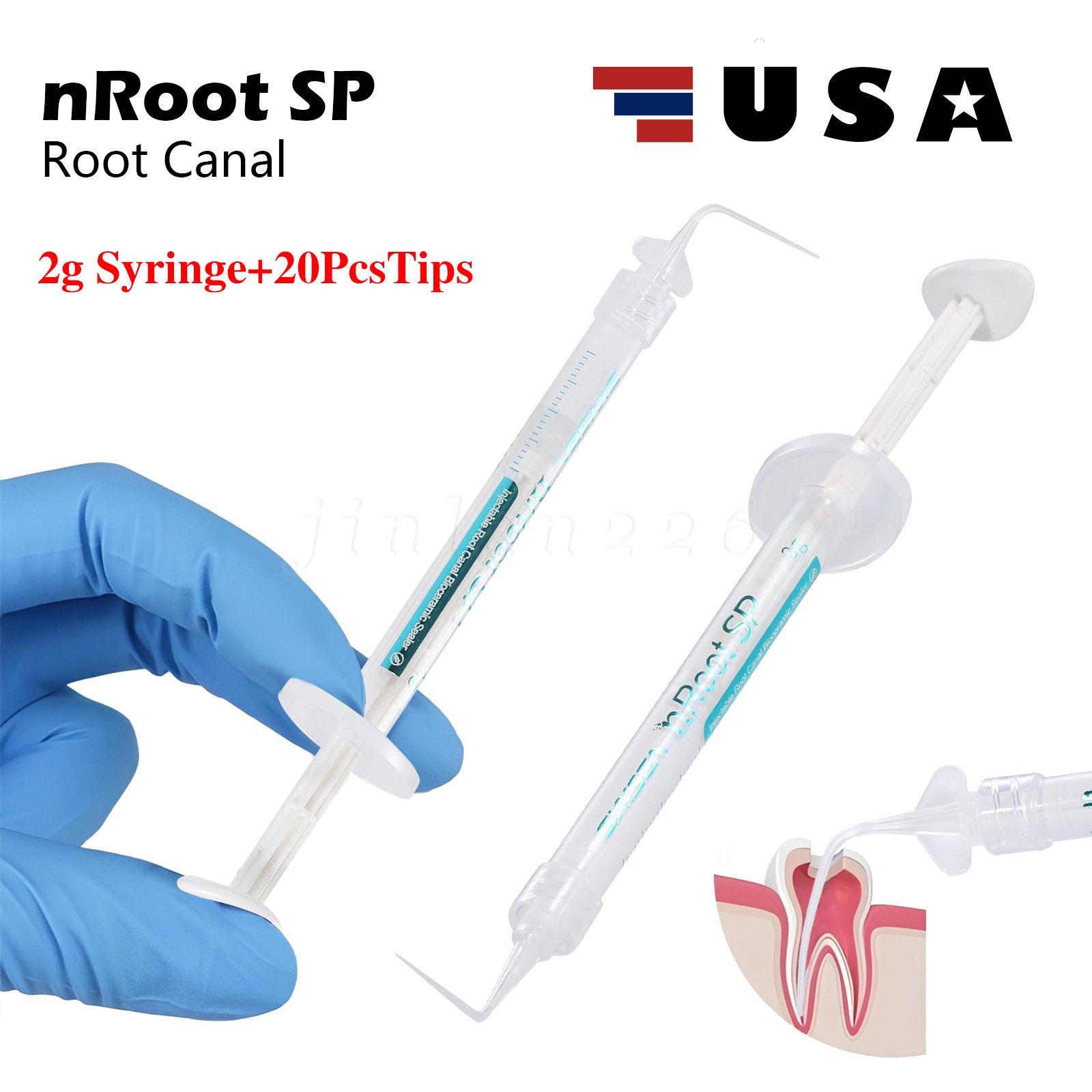 1g SP Dental Injectable Root Canal Bioceramic Sealer Endodontic Sealing Filling