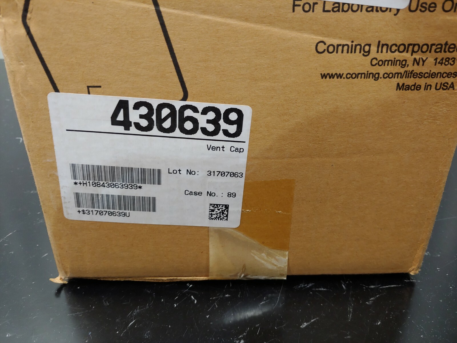 Corning 430639 25cm2 Flask Canted Neck Nonpyrogenic Sterile Polystyrene 100/Case