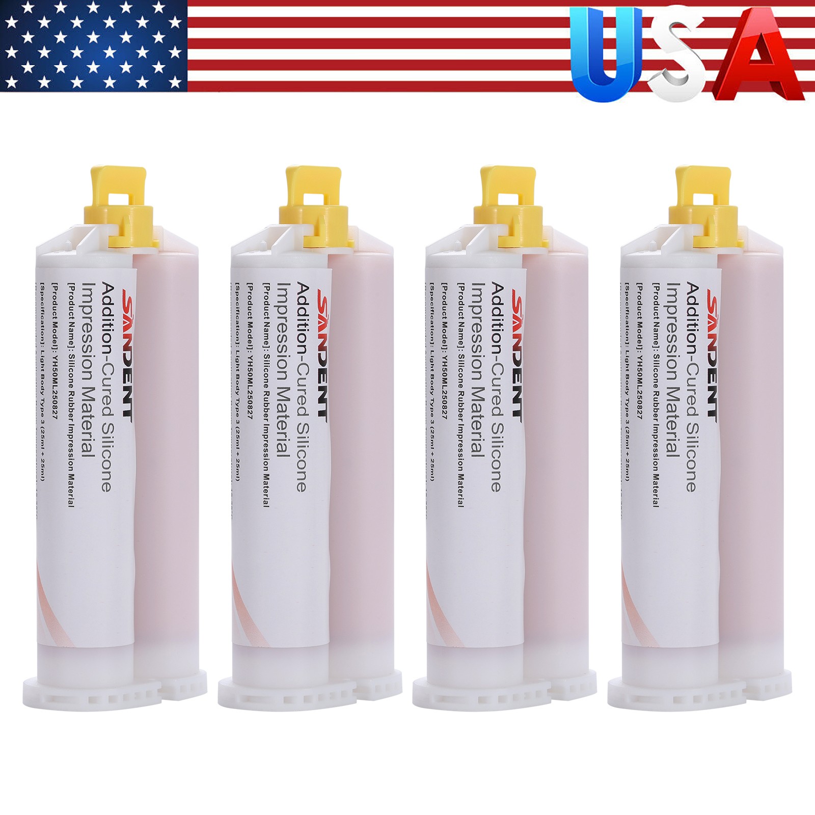 LIGHT BODY FAST SET VPS PVS Dental Impression Material 50ML Cartridges USA