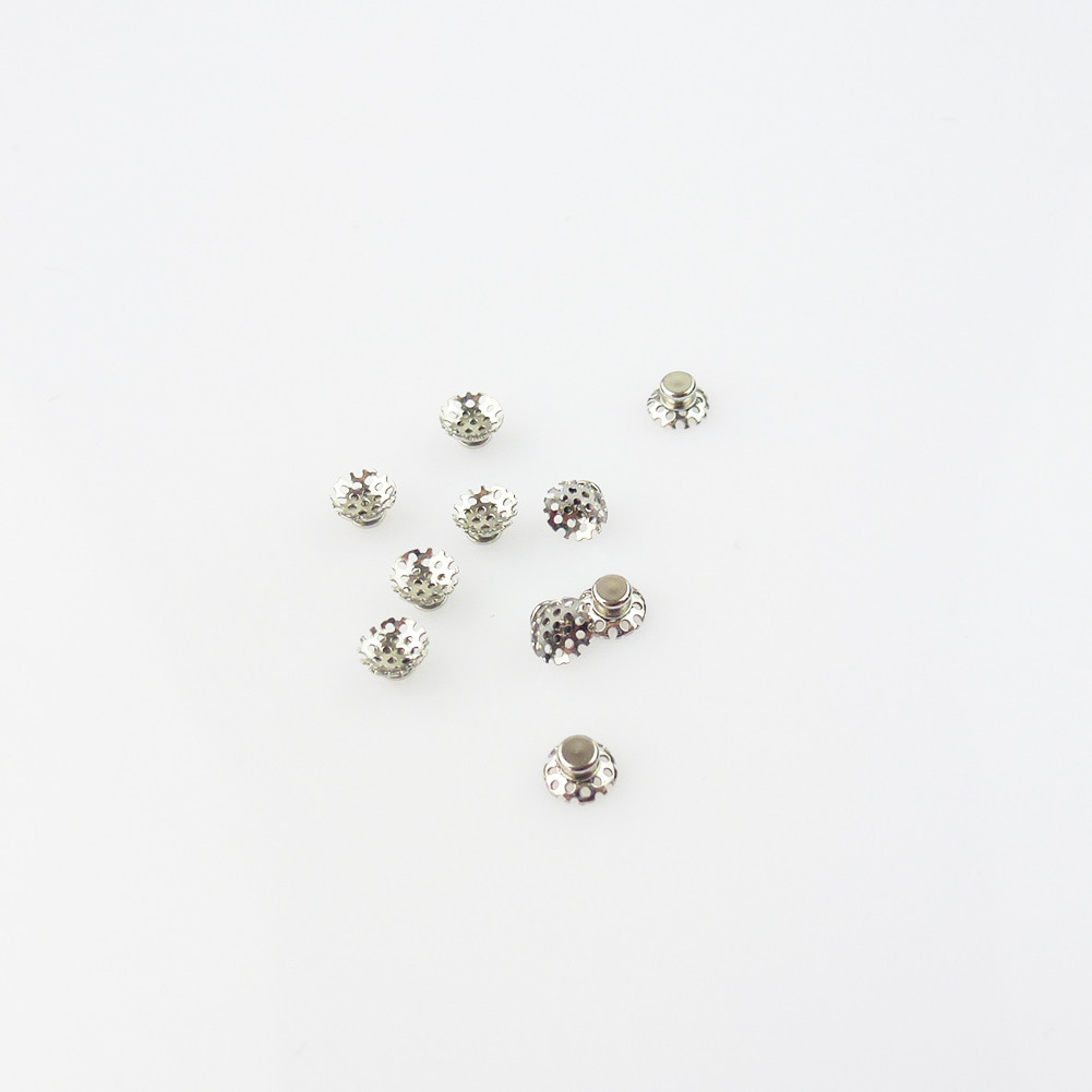 10PCS Dental Orthodontic Lingual Buttons Bondable round/rectangular Mesh Base