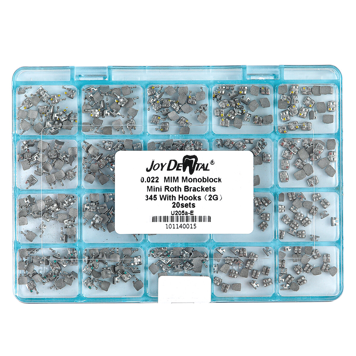 AZDENT Dental Orthodontic Brackets Braces Mini Roth/MBT .022″ 3 4 5 Hooks FDA