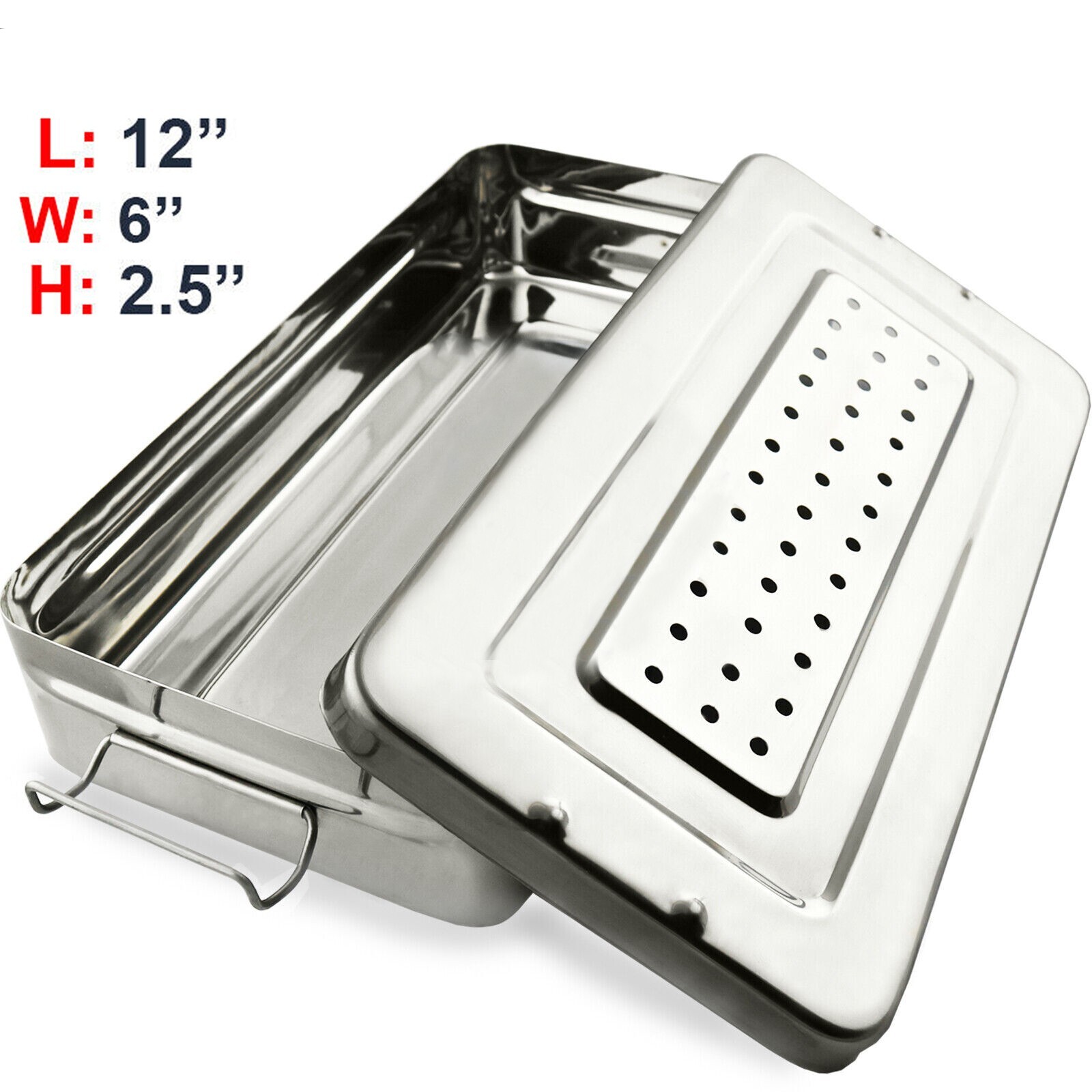 Surgical Dental Instrument Box Cassette Autoclave Sterilization Container 12”