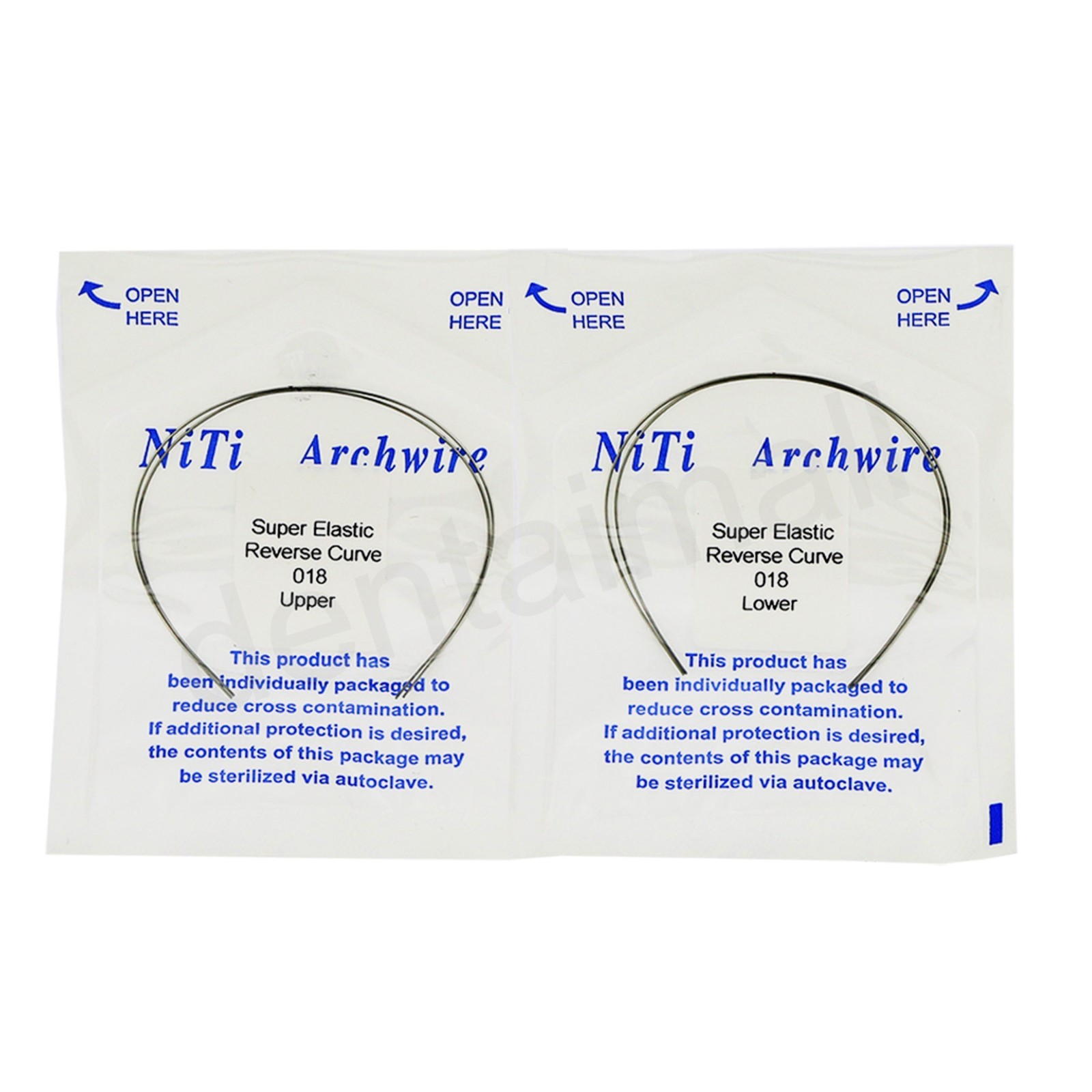 US Dental Orthodontic Reverse Curve Arch Wire Super Elastic NiTi Upper Lower