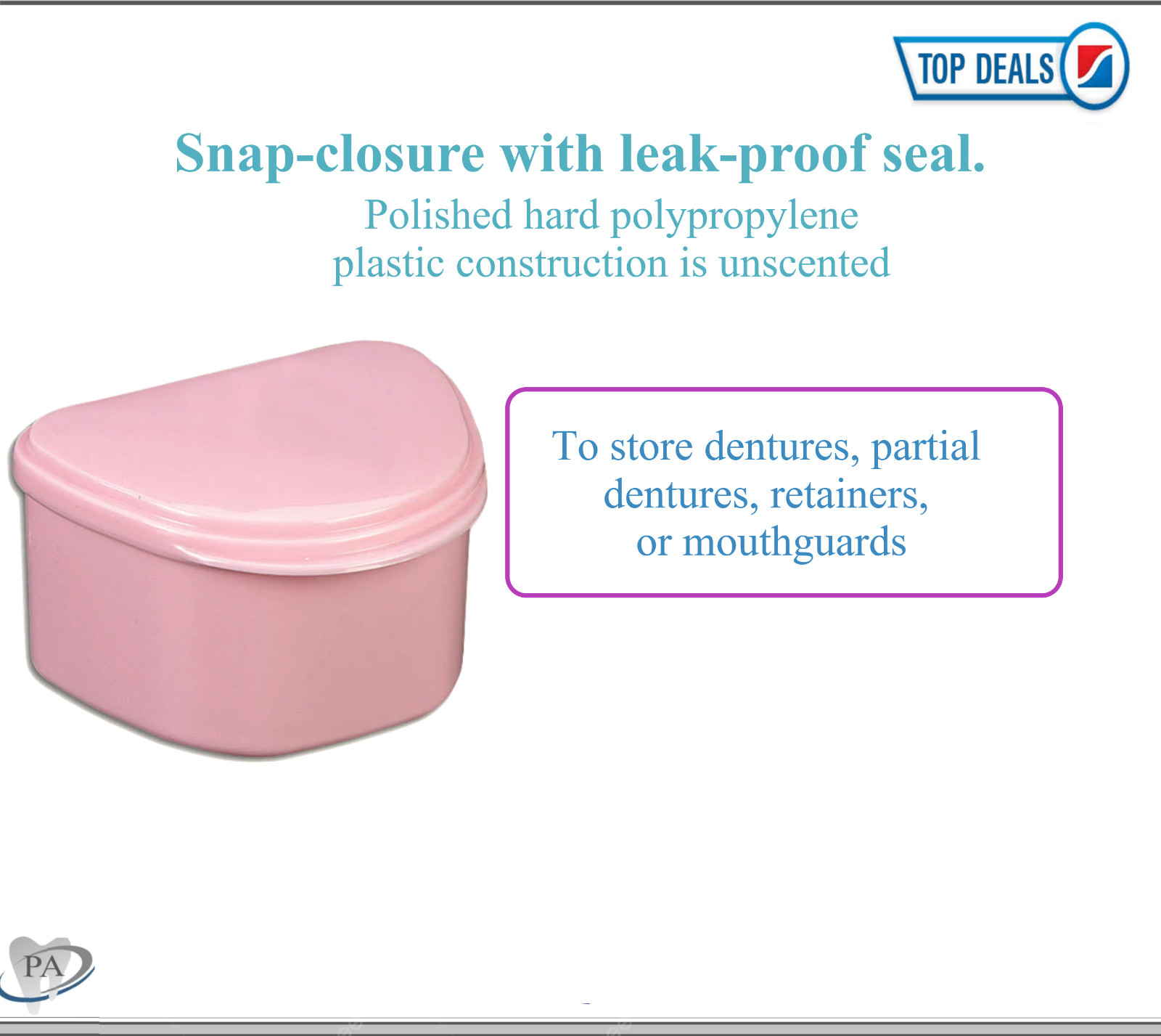 Dental Denture Box case carrier – 3′ Deep or Retainer Box – 1′ Deep, Upto 100Pk