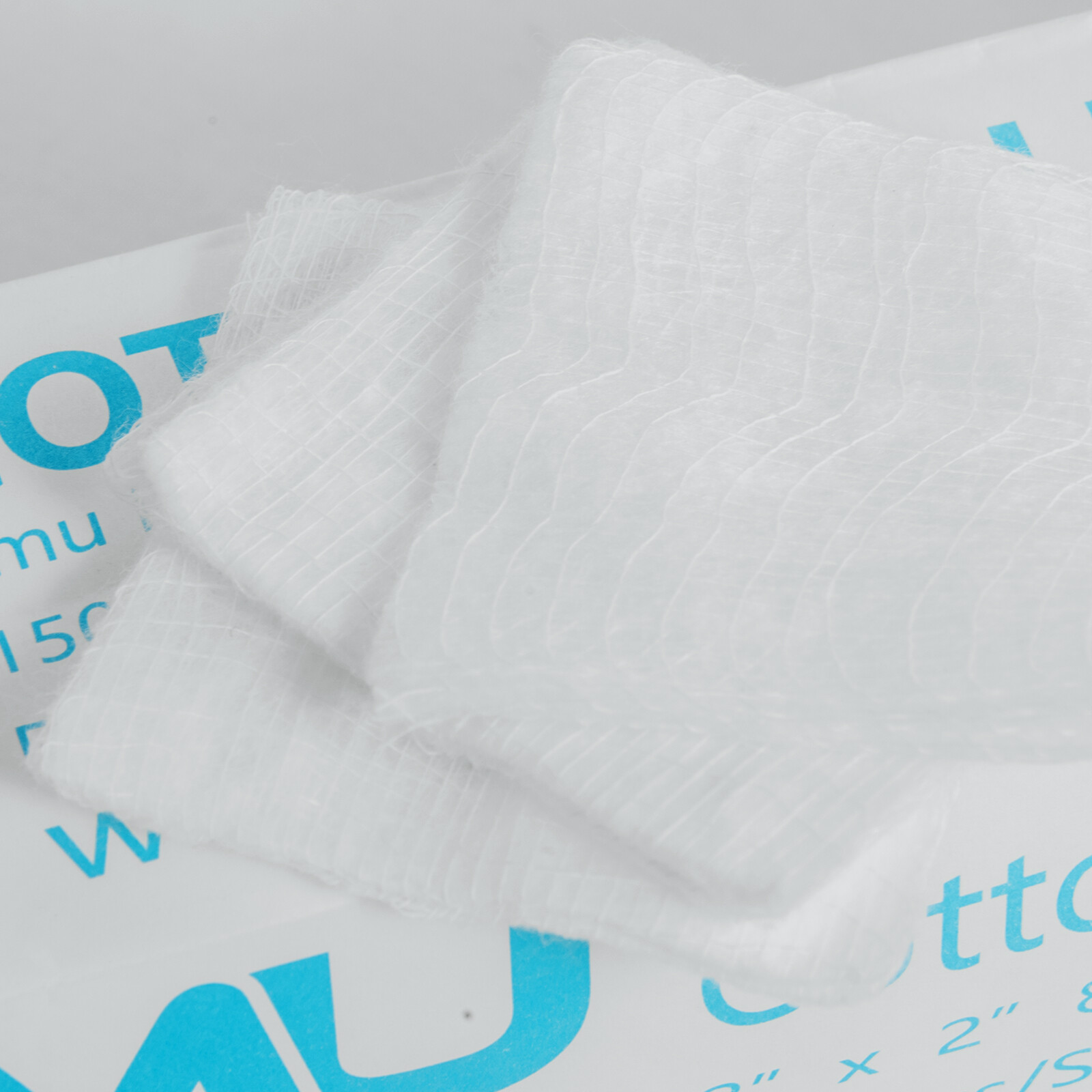 JMU Disposable Cotton Filled Sponge Medical Cotton Gauze Pads 8-Ply 2″X2″
