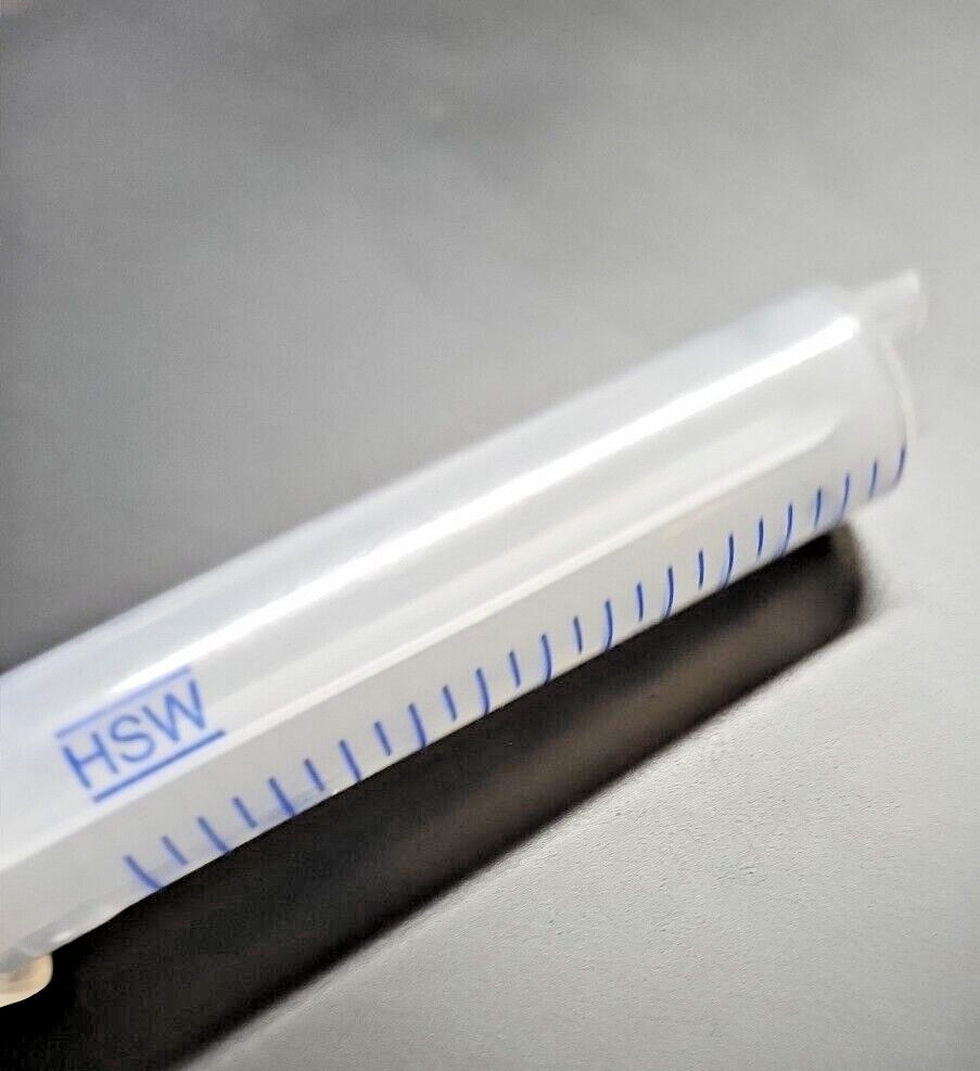 HSW 12mL Luer LOCK Graduated Syringe w/ Eccentric Tip 4100-090D0 | BAG OF 100