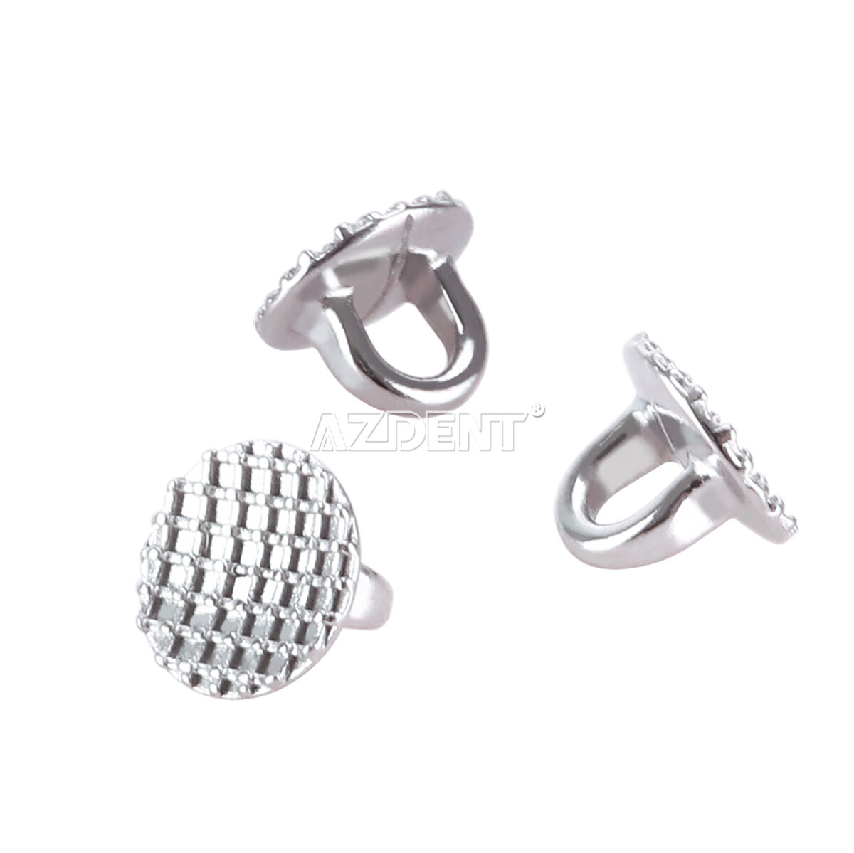 Botones linguales de ortodoncia dental Ojal de enlace directo redondo / rectangu