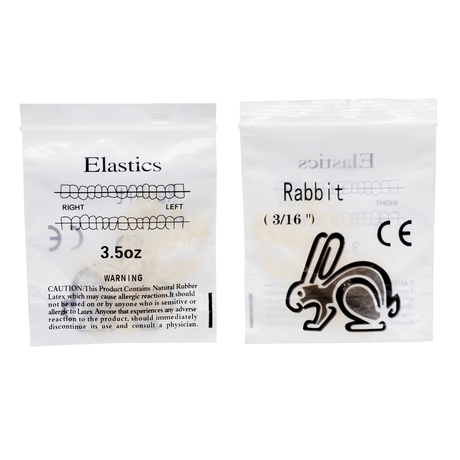 5000pcs Dental Ortho Elastic Rubber Bands 3.5/5.0/6.5 OZ Latex Braces Zoo Pack