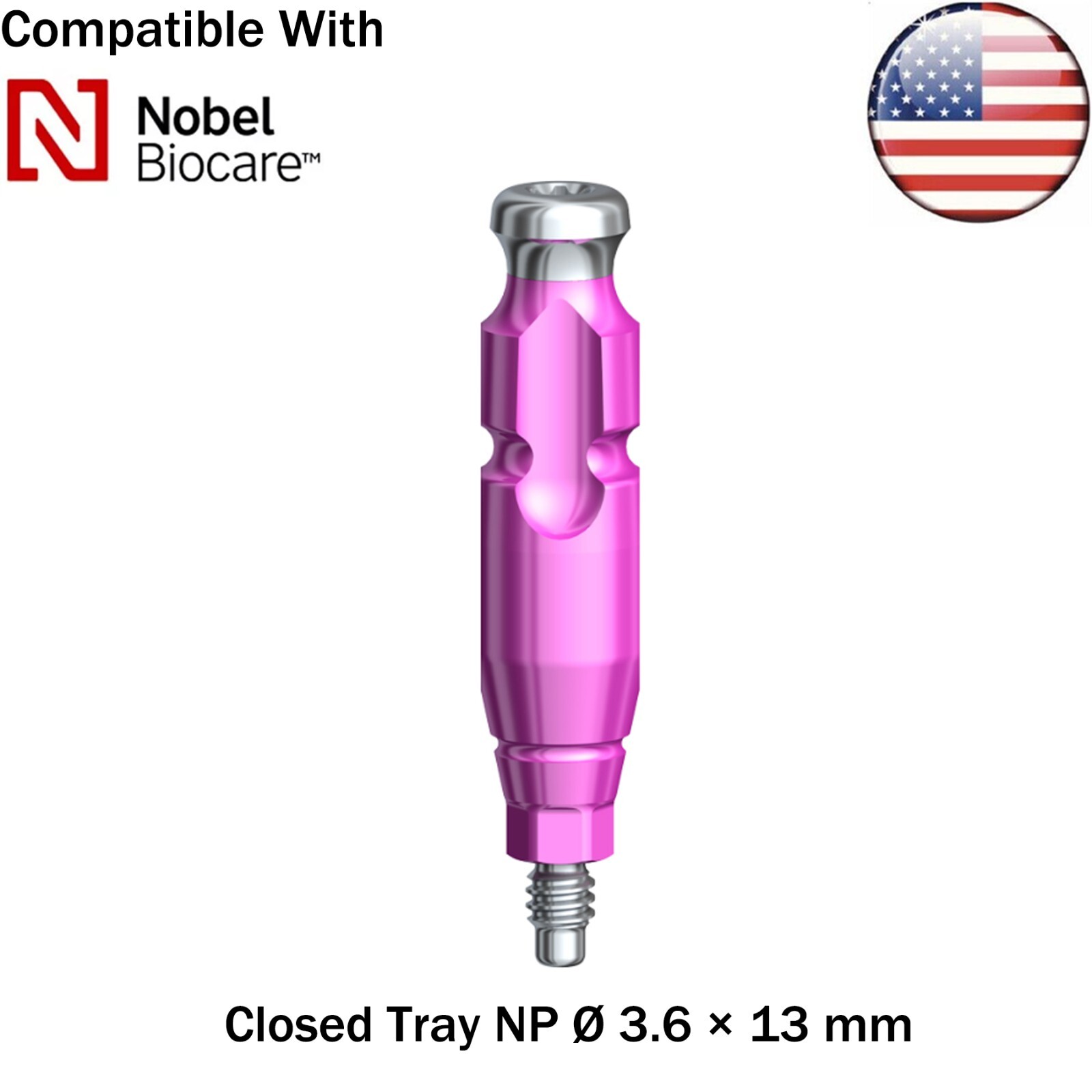 US Dental fits Nobel Active NP/RP Impression Transfer Coping Close Open Tray