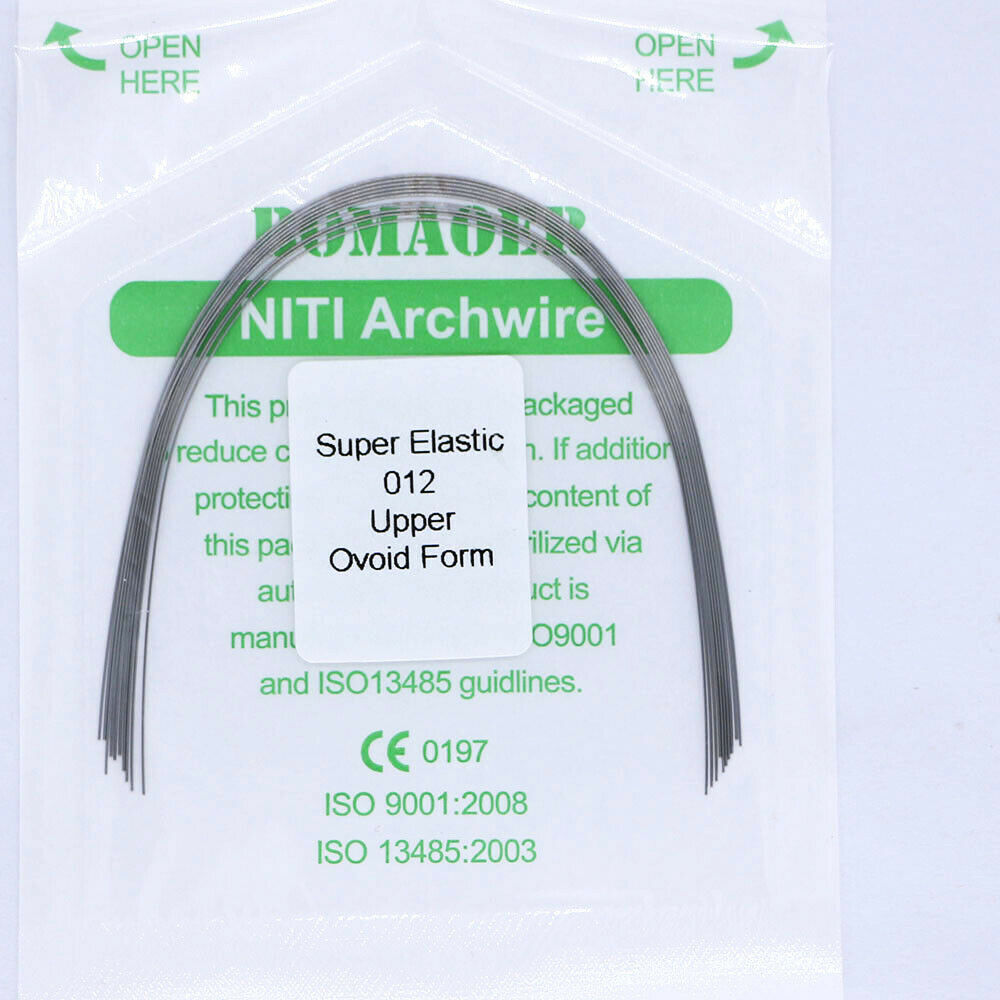 5-200×Dental Orthodontic Super Elastic Niti Round Arch Wire Ovoid Form 012 Upper