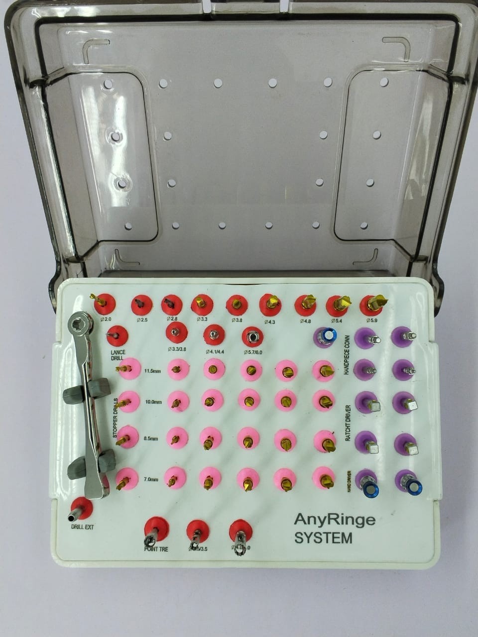 AnyRidge Dental Implant Surgical Kit Implantology Instrument Set Oral Surgery To
