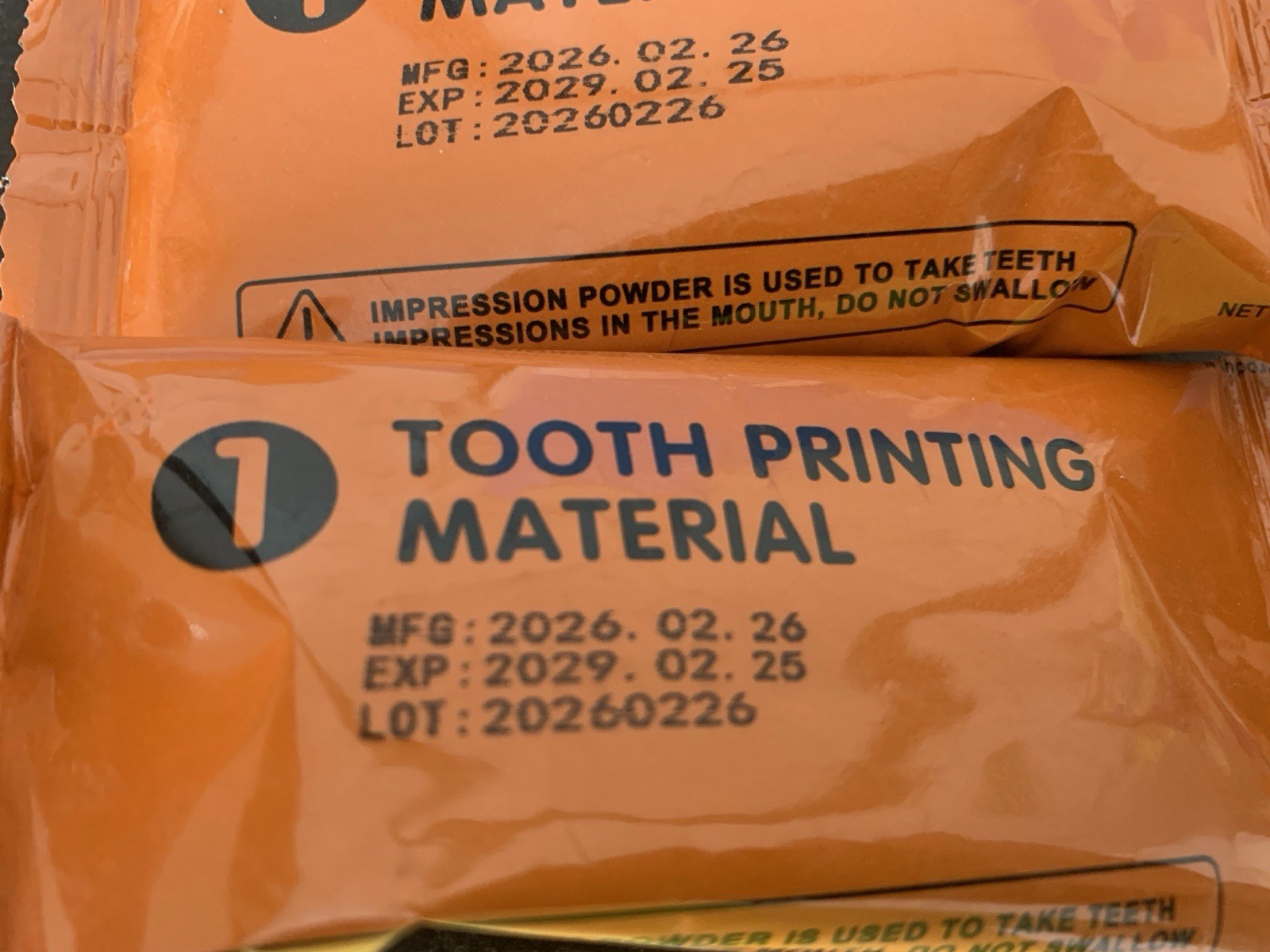 Custom Dental Impression Kit, At Home Mold Starter Set, 10 Packets – NWT