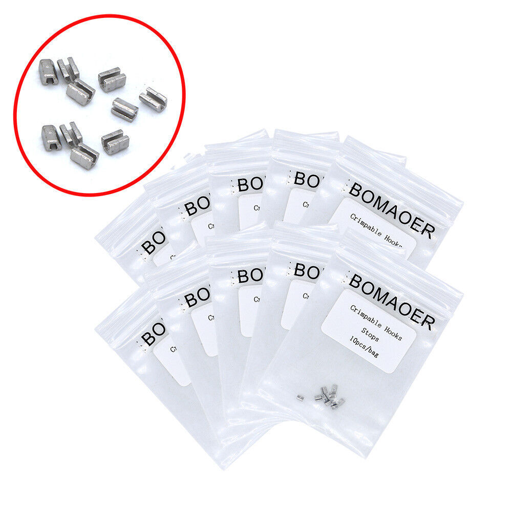 Crimpable Hook Stops 10pcs per Pack – Orthodontic Dental 1-100 Packs