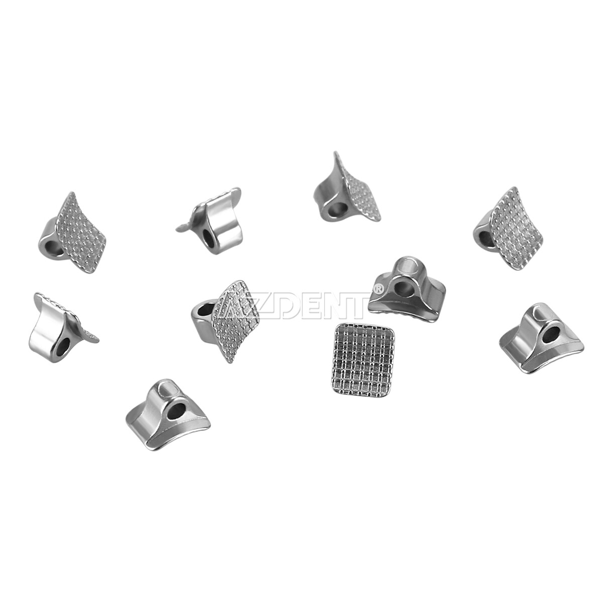 Dental Mono Ortho Direct Bond Round Base Lingual Buttons Eyelet Traction Hooks
