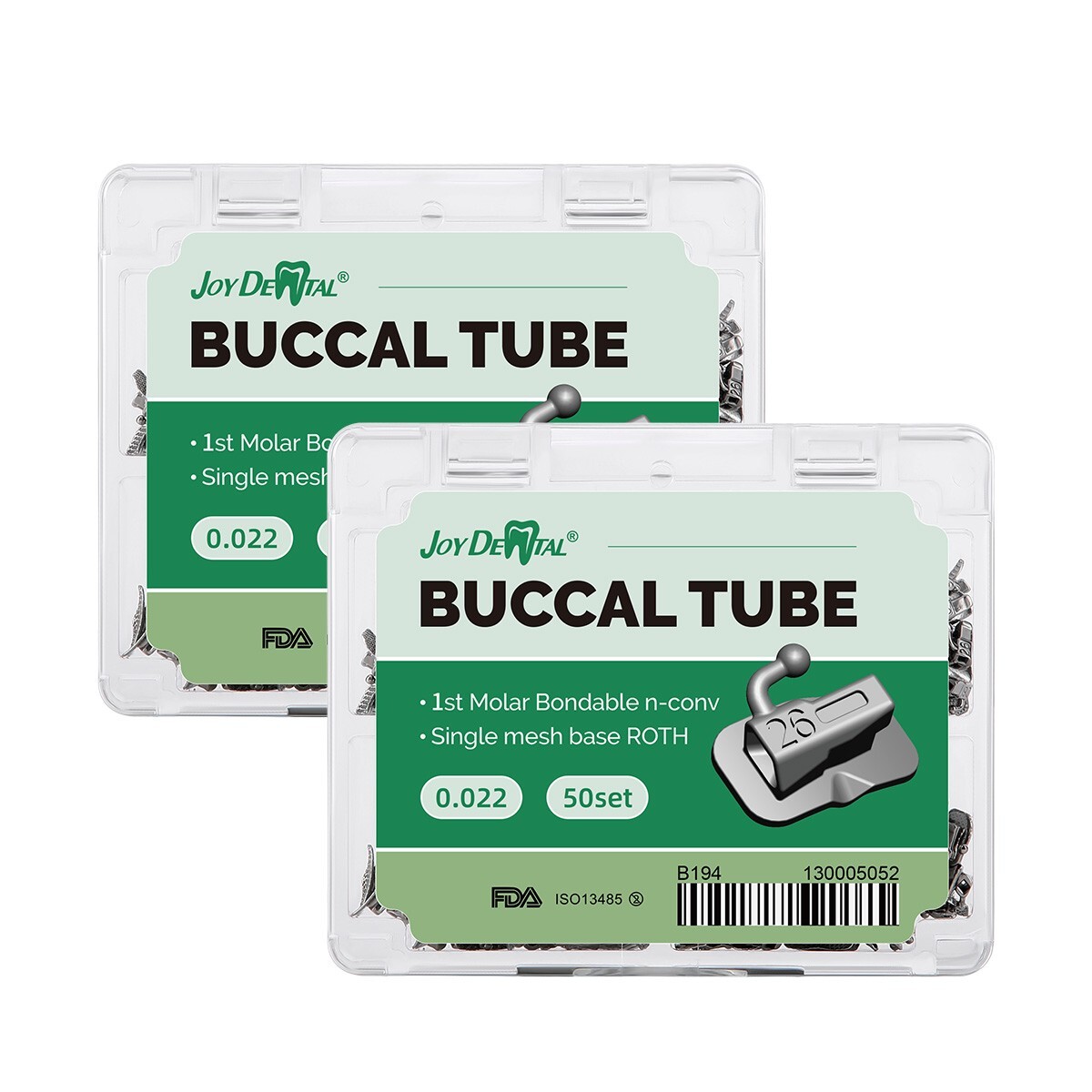 Dental Ortodoncia Tubos bucales de MBT 022 1er Molar Bondable Non-Convertible US